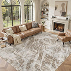 DMOYEST 7x9 Washable Area Rug: Abstract Modern Non-Slip Carpet, Soft Low Pile by DMOYEST