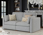 Oversized 2 Seater Modular Sectional Sofa, Solid Wood Frame Sofa, Removable - Image 4