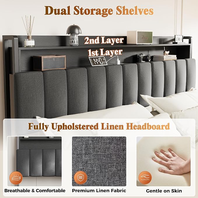 PRAISUN Bed Frame King Size - Image 4