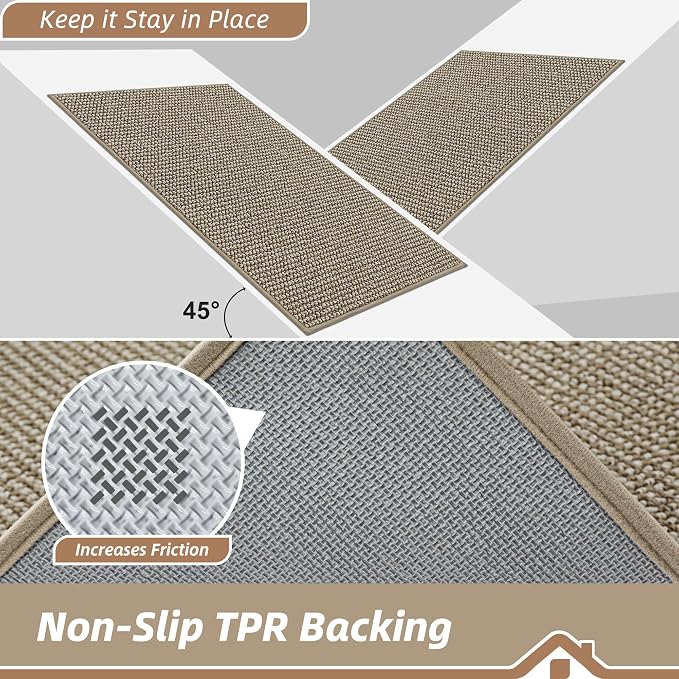 BEQHAUSE Kitchen Runner Rugs 24"x72", Kitchen Mats - Image 4