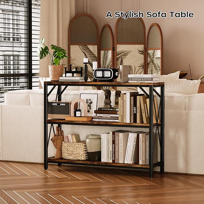 Homeiju Entry Table 40" Width, 3-Tier Entryway Table - Image 4