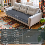 Hokway Large Couch Cushion Covers Stretch Cushion Covers Sofa Seat Cushion - Image 3