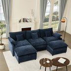 GOSUHI 108" U Shaped Couch, Modular Sectional Sofa, 3-Seater Comfy Cloud Couch by GOSUHI