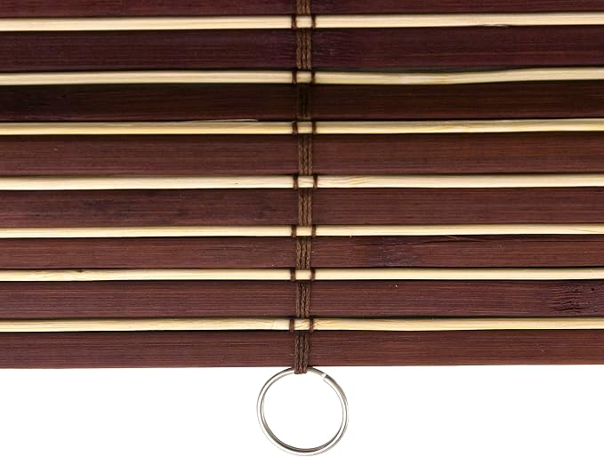 Red Lantern Bamboo Cordless Window Shade - Image 8