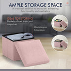 Ornavo Home Small Storage Ottoman, - Image 3