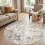 UERMEI 6ft Round Area Rug Living Room Rugs by UERMEI