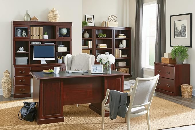 Sauder Heritage Hill Library/ Book shelf, Classic Cherry finish - Image 9