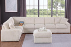 Ball & Cast 146" Oversized Modular Sectional Sofa, Large Corduroy Upholstered - Image 2