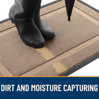 OLANLY Front Door Mat Outside 59x34, All-Season Heavy-Duty Rubber Doormat | - Image 4
