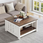 Coffee Table Farmhouse Coffee Table by YITAHOME