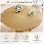 iPormis 47-Inch Round Dining Table - Image 6