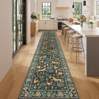 DUKINO 2x14 Runner Rug for Hallway, Soft Animal Washable Runner Rug, Low Pile - Image 3