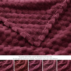 EXQ Home Gentle Soft Fleece Throw Blanket – Cozy Lightweight 3D Imitation - Image 7