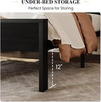 SHA CERLIN 14 Inch Twin Size Metal Platform Bed Frame - Image 4