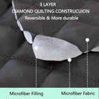 Reversible Recliner Chair Covers, Dark Grey | Chair Covers - Image 3