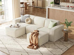 LINSY HOME Oversized Modular Sectional Sofa, Corduroy Sectional Couches by LINSYHOME