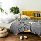 EMME Muslin Blankets for Adults Throw Blanket for Couch Breathable Gauze Soft - Image 6
