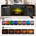AMERLIFE 70" Fluted Fireplace TV Stand - Image 4