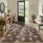 Lahome Tan Outdoor Rug 5x7, Semi Circle Easy Jute Indoor Outdoor Patio Rug | ug - Image 7