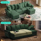 LINSY HOME Oversized Sectional Sleeper Sofa - Image 3