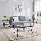 VECELO 3 Pieces Living Room Table Sets, Coffee and End Tables - Image 2
