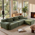 GRUSIGN 108'' Modular Sectional Boneless Sofa, Tufted Sectional Couches by GRUSIGN