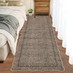 GarveeHome Scalloped Washable Runner Rug 2x8 Modern Non Slip Kitchen Runner | - Image 3