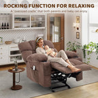Massage Rocking Recliner Chair, Ergonomic Recliners Sofa - Image 8