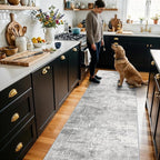 Washable 2x10 Kitchen Runner Rug: Abstract Farmhouse Bathroom Entryway Rug Soft by HYHAOYUNLAI