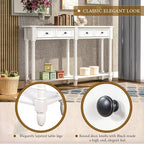 Merax Retro Console Table Sofa Table - Image 7