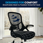 Flash Furniture Porter High Back Black Mesh Ergonomic Swivel Office Chair - Image 12