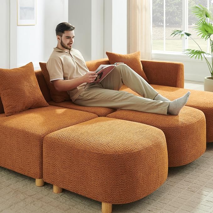 VANOMi 109.84" Modular Sectional Sofa - Image 6
