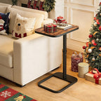 Kitstorack TV Tray Table, Adjustable Height & Flip-Top & Rounded Metal Corners - Image 6