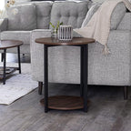Household Essentials Jamestown Round Side End Table - Image 2
