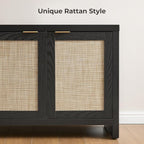 SICOTAS TV Stand for Living Room Boho Entertainment Center for Bedroom - Image 5