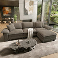 HERA'S HOUSE 124" Modular Sectional Sofa, Oversized L Shaped Couches by HERASHOUSE