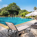 VILLEY Oversized Chaise Lounge Chair, Heavy-Duty Folding Outdoor Lounge Chair - Image 2