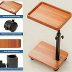 C Table End Table Adjustable Height, 360°Swivel TV Tray Table - Image 6