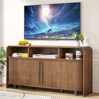 Small Fluted TV Stand for Bedroom, Mid Century Modern Media TV Console for 55 - Image 2
