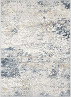 DMOYEST Area Rug Living Room Rugs 4x6 Washable Abstract Beige Blue Carpet | - Image 9