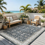 Ashen Area Rug 5x7 for Living Room Bedroom | Low Pile; Non Slip;Machine - Image 6