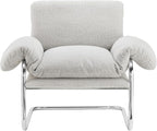 Modway Ansel Boucle Accent Chair in Newsprint - Image 8