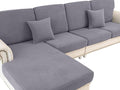 LA MEACK Couch Cushion Cover Chaise Lounge Cover Washable Separate Seat Chaise by LA+MEACK