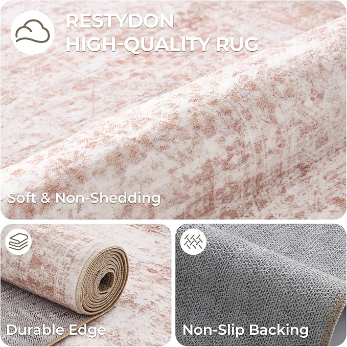 2x10 Runner Rug Non Slip, Washable Hallway Runner Rug, Laundry Room, Soft - Image 7