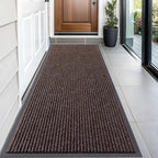 OLANLY Front Door Mat 59x23, Waterproof Heavy-Duty Indoor Outdoor Doormat | Tan by OLANLY