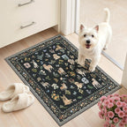 Soalmost 2x3 Dog Rugs for Entryway, Washable Door Mat Animal Soft Rug Black | by Soalmost