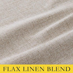 NICETOWN Natural Linen 100% Blackout Short Curtains 48 inches 2 Panels | - Image 9