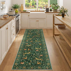 DUKINO 2x7 Runner Rug for Hallway, Washable Kitchen Rugs Non Slip, Stain by DUKINO