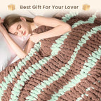 L'AGRATY Chunky Knit Throw Blanket - Image 7
