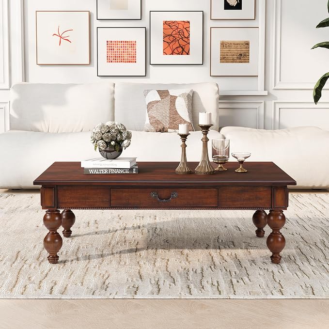 Retro Traditional Coffee Table by Amposei